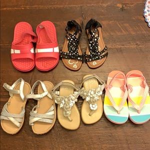 5 Toddler Girl Sz 7/8 Sandals